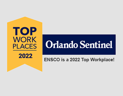 ENSCO Central Florida 2022 Top Workplaces Award from Orlando Sentinel