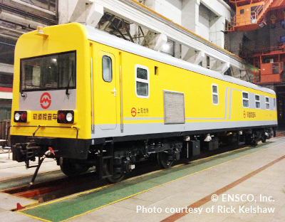 The ENSCO Rail Track Geometry Measurement System and Corrugation Measurement System delivered to Shanghai Metro is a state-of-the-art, all-digital system, which is the new standard for ENSCO Rail.