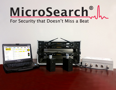 MicroSearch Human Presence Detection System - Wireless Vehicle Sensors, Control Box and Laptop