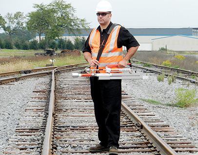 Portable Track Loading Fixture (PTLF) is an easy-to-use, manually operated track inspection tool designed to test the lateral strength of railroad crossties and fastening systems.