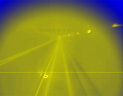Example hot third rail detected by ENSCO’s Thermal Imaging System (THIS) - Rail Inspection Technologies